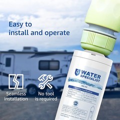 Inline Water Filter, NSF Certified, Reduces Chlorine, Bad Taste and Odor, Rust,