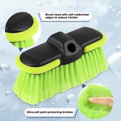 Car Wash Brush Head 8, Scrub Brush Attachment for Extension Pole, Outdoor Cle…