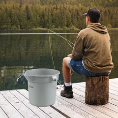 4 PCS Heavy-Duty Utility Bucket Commercial Plastic Cleaning Water Pail W/ Handle