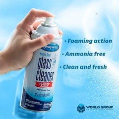 Glass Cleaner Foam, Foaming Action & Spray, 19Oz – 2 Pack – Clean Fresh Scent