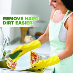 6 Pack) Heavy Duty Scrub Sponges by – Kitchen Dish, Sink and Bathroom Cleaning