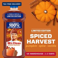 Mr. Clean All Purpose Cleaner, Cleaning Liquid, Spiced Harvest, 41oz