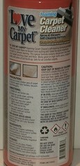 12 Pk Love My. Carpet Cleaner Foam 12 Oz Fights Odor Spray & Vacuum
