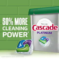Cascade Platinum Dishwasher Detergent Pods Fresh 71 Count