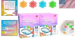 Non-Toxic Peach Bellini Toilet Bowl Cleaner Gel – 64 Easy Release Stamps