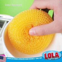 Products Plastic Mesh Scouring Pads – 3.375″ x 1.25″, Non-Scratch Dish Scrubb…