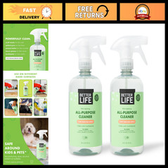 Multipurpose All-Purpose Cleaner Spray – 24oz Pack of 2 for Home, Kitchen, Glass