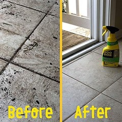 Grout and Tile Cleaner 14 Fl Oz Citrus Liquid Stain Remover for Dirt Soap Scum