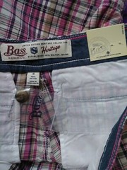 BASS HERITAGE FUCHSIA FLOW SHORT PANTS SIZE 8 SHORT 100% COTTON NWT RETAIL$58.00