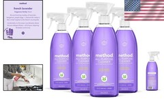 Biodegradable All-Purpose Cleaner Spray – French Lavender, 28 Fl Oz – Pack of 4