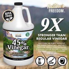 45% Concentrated Vinegar with Funnel – Multi-Purpose – 8 Gallons