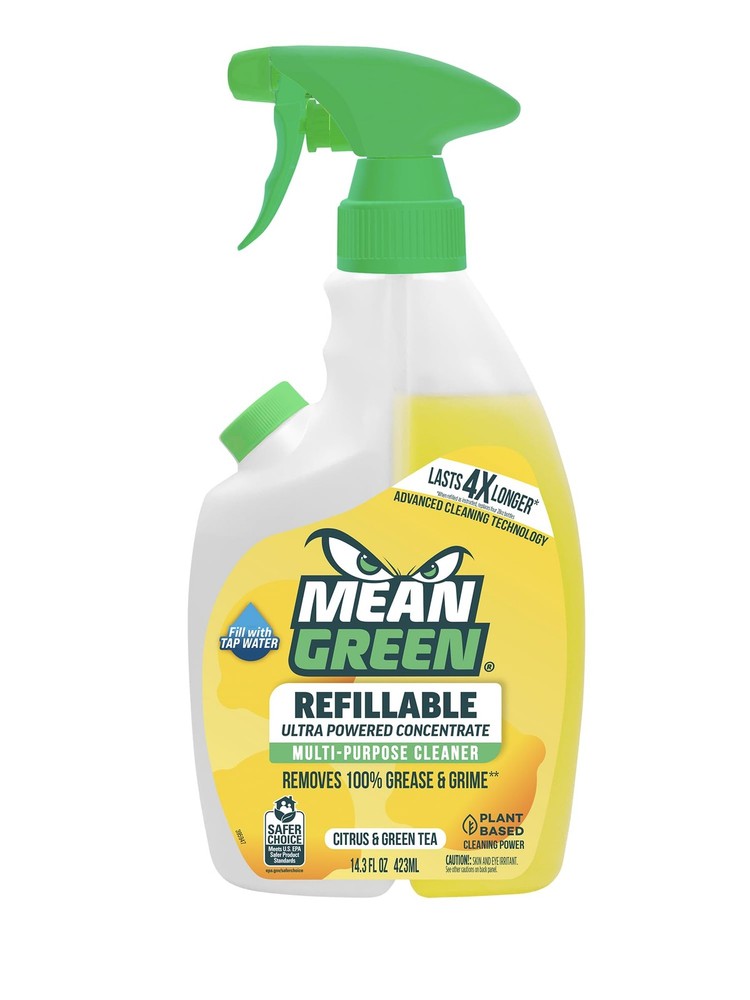 Refillable Ultra Powered Multi-Purpose Cleaner Concentrate, Citrus & Green Te…