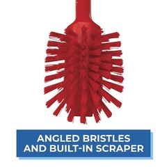 Rust-Resistant Dish Brush with Ergonomic Handle for Efficient Cleaning