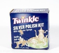 1 pack TWINKLE Silver Polish Kit with Applicator Sponge