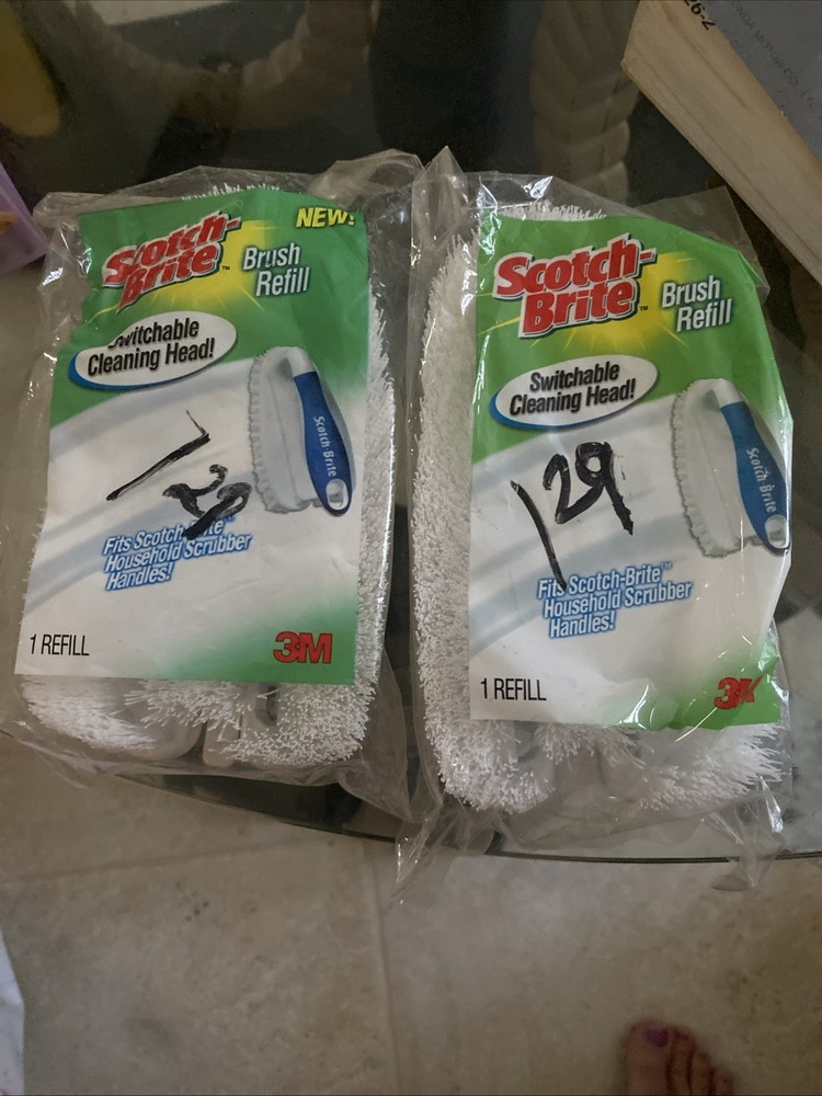 Scotch Brite Scrubber Refill 3M Fits Scotch-Brite Household Scrubber Lot Of 2
