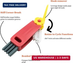6 Pack 3 in 1 Cup Lid Cleaning Brush Water Bottle Cleaner Brush, Water Bottle Br