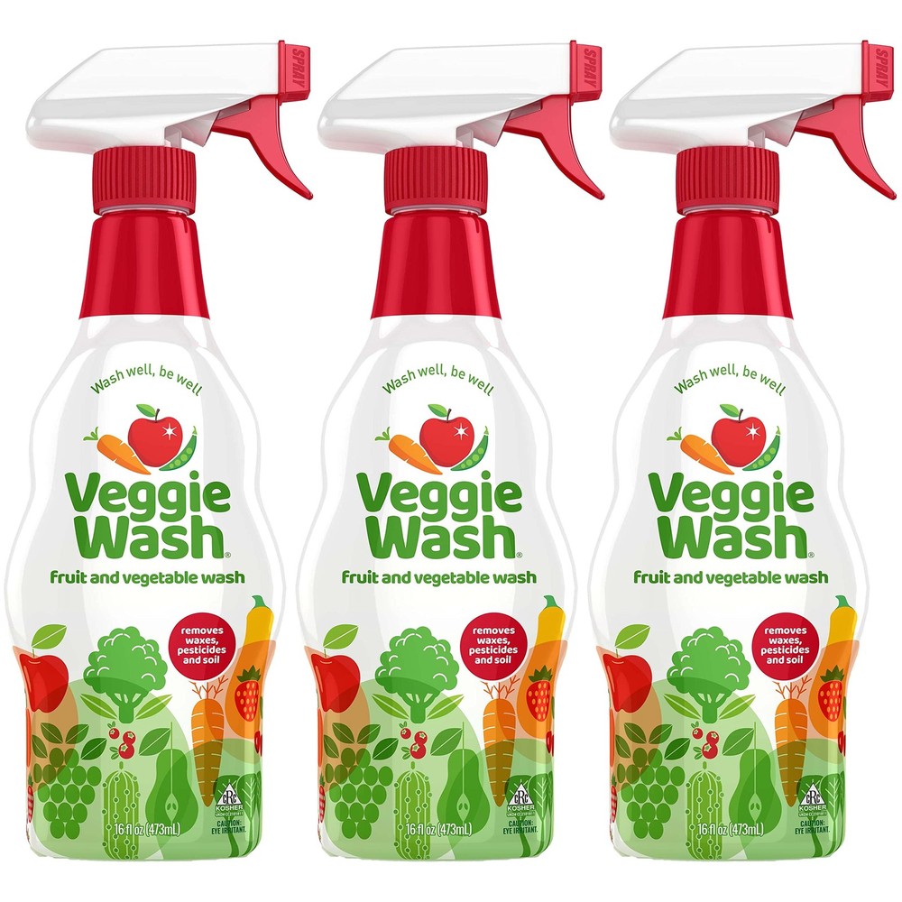 Fruit and Vegetable Wash, Produce Wash and Cleaner, 16-Fluid Ounce, Pack of 3…