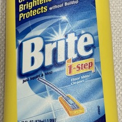 NEW Brite 1 Step Floor Shine Cleaner 16 fl. oz. Discontinued NOS Johnson & Son