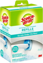 Scotch-Brite Disposable Toilet Scrubber Refills, Removes Rust & Hard Water Stain