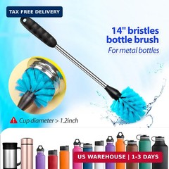 Holikme Bottle Brush Tube Cleaning Lab Set with Long Handle, Cup Cleaner for Was