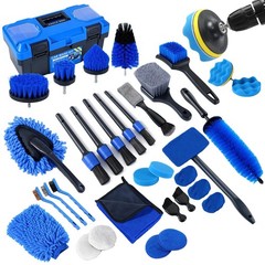 Car Wash Kit – Accessories for Men and Women – Includes Brush and Wax (36-Piece