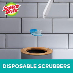 Scotch-Brite Disposable Toilet Scrubber Starter Kit, Disposable Refills with Bui