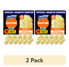(2 pack) Swiffer Dusters Heavy Duty Duster Refills, Unscented, 11 Count