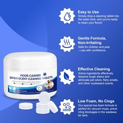 Floor Cleaning Solution, 50PCS Pet-Safe Formula Cleaner with Tineco Vacuum Mo…