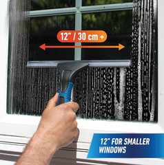 Professional Connect and Clean 18” EZ Change Window and Glass Cleaning Squeegee,