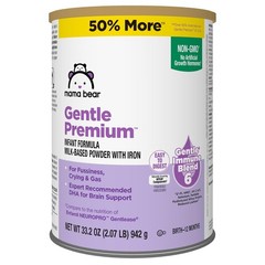 Amazon Brand – Mama Bear Gentle Premium Baby Formula Powder, DHA for Brain Sup