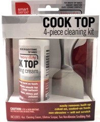 heavy duty Cleaning Kit Radiant induction Glass Ceramic Cleaner Cooktop 4-Piece