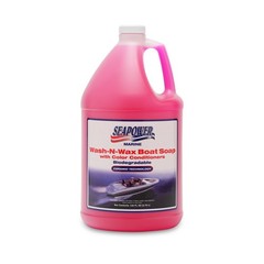 Seapower Wash-N-Wax Boat Soap – Highly Concentrated Carnauba Wax – Ceramic Fo…