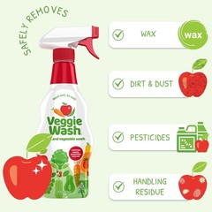 Fruit and Vegetable Wash, Produce Wash and Cleaner, 16-Fluid Ounce, Pack of 3…