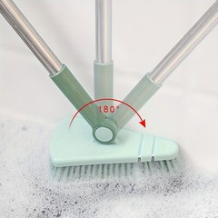 Shower Cleaning Brush 37” Shower Scrubber Tile Tub Scrubber with Long Handle
