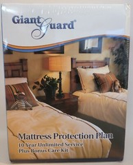 Giant Guard Mattress Protection Plan Plus Bonus Kit ~ 10 Year Unlimited Service
