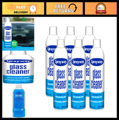 Streak-Free Foaming Glass Cleaner Spray for Home & Auto – 19 oz, Pack of 6