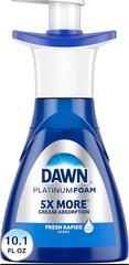 Ultra Platinum Foam Dishwashing Foam, Fresh Rapids Scent, 10.1 Fl Oz