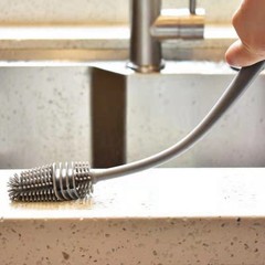 1Pc Bottle Scrubbing Washing Brush Silicone Long Handle Cup Cleaning Brush Tool