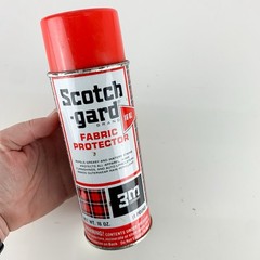 Vintage Red White Scotchgard Guard Holiday Display Only Decor Fabric Protector