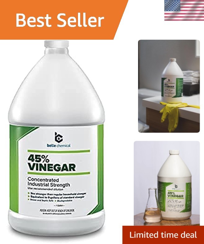 45% Pure Vinegar – Concentrated Industrial Grade 1-Gallon
