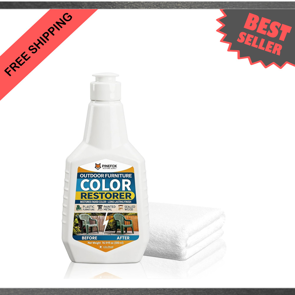 Vinyl Plastic Metal Surface Restorer Outdoor Color Fader Sun Damage 16.91 fl oz