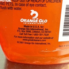 Orange Glo Clean Original Tough Acting Degreaser Cleaner Movie Prop 21 Oz left