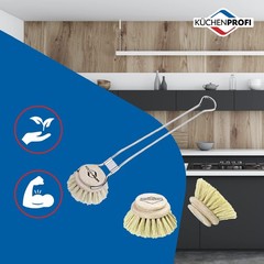 Kuchenprofi Classic Dishwashing Brush 2 PCS Replacement Refill Kitchen Sink