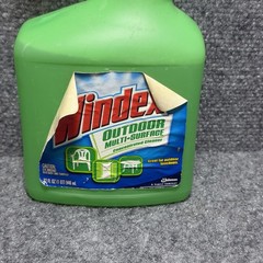 WINDEX OUTDOOR Vintage 1998 Concentrated Glass Cleaner 32 Oz USED
