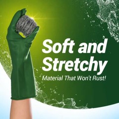 Fuller Brush Heavy Duty Stainless Steel Scrubbing Scour Sponges Scrubber 3Pack