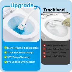 12 Pack Flushable Refills Compatible with Scrubbing Bubbles Toilet Bowl Brush…