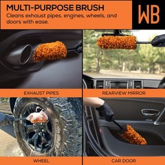 Premium Microfiber Wheel Brush for All Vehicles – Ultra-Soft, Scratch-Free