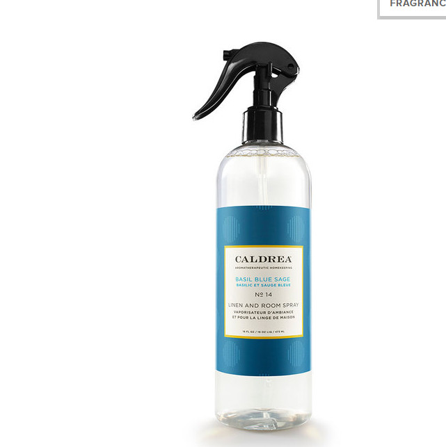 Countertop Spray Basil Blue Sage Room and linen – 16 fl. oz.Caldrea