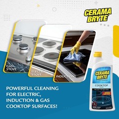 Cerama Bryte Cooktop Cleaner 2 Pack Non Abrasive Heavy Duty 18 oz each