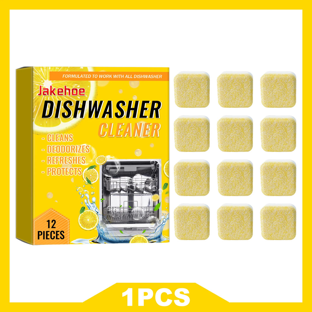 JOKEHOE Dishwasher Cleaner Strong Oil Stain Dirt Grease Removal Deeply Clean Des
